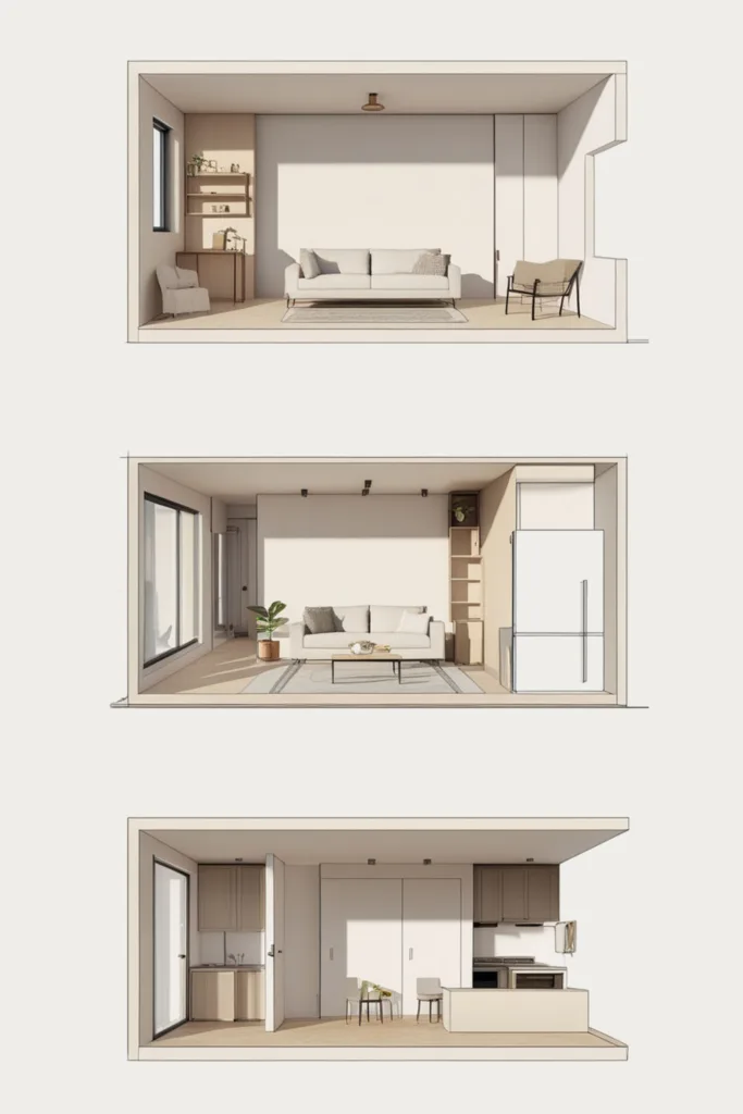 small living room for Christmas