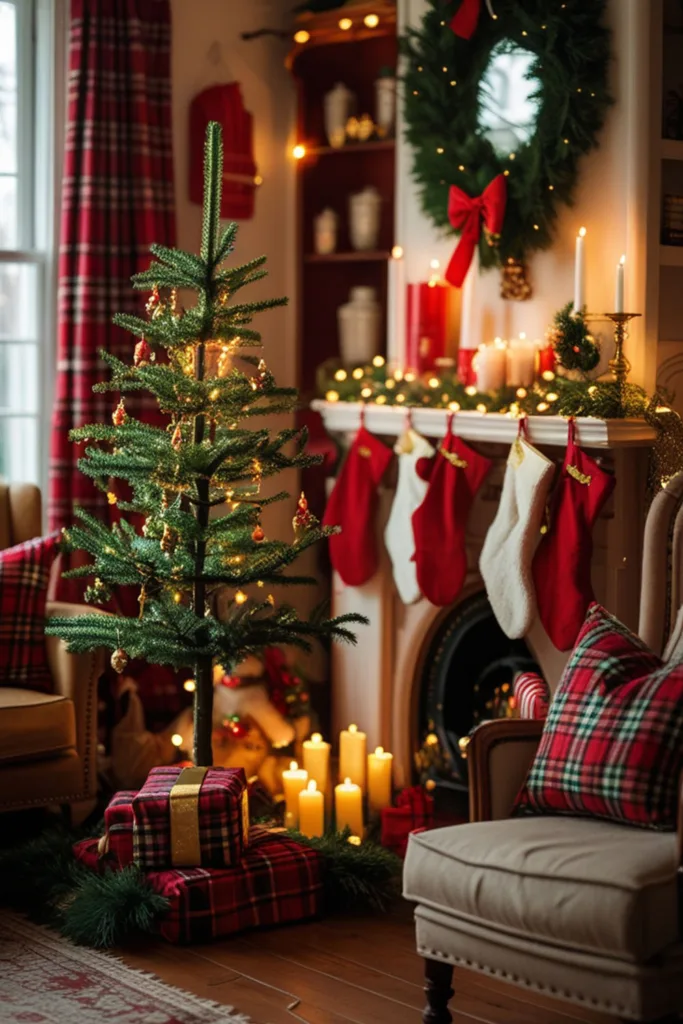 small living room for Christmas