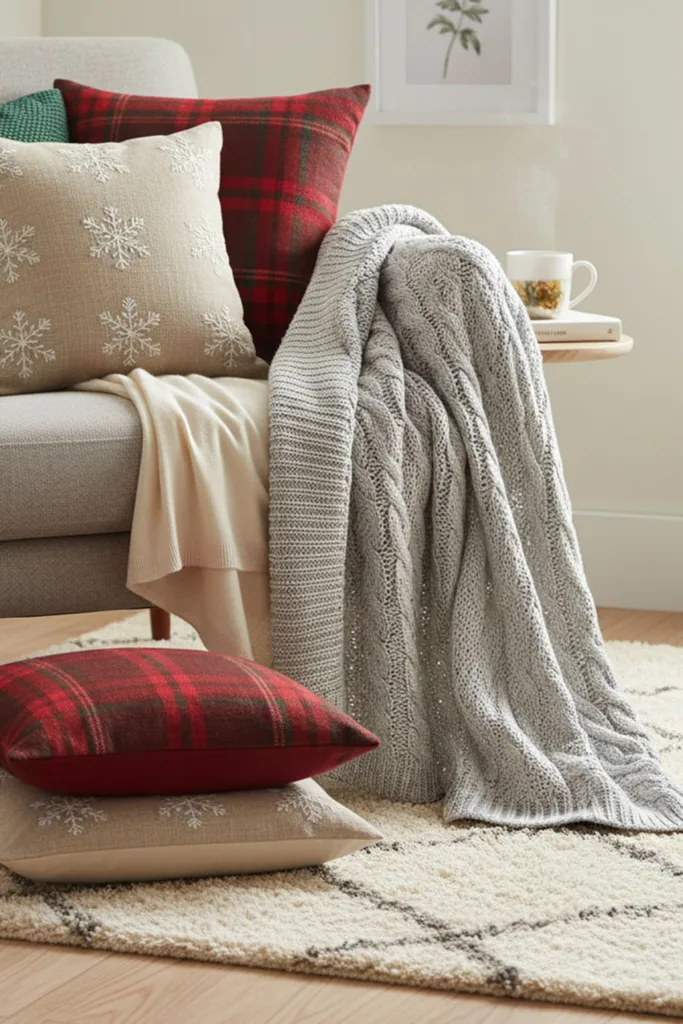 small living room for Christmas