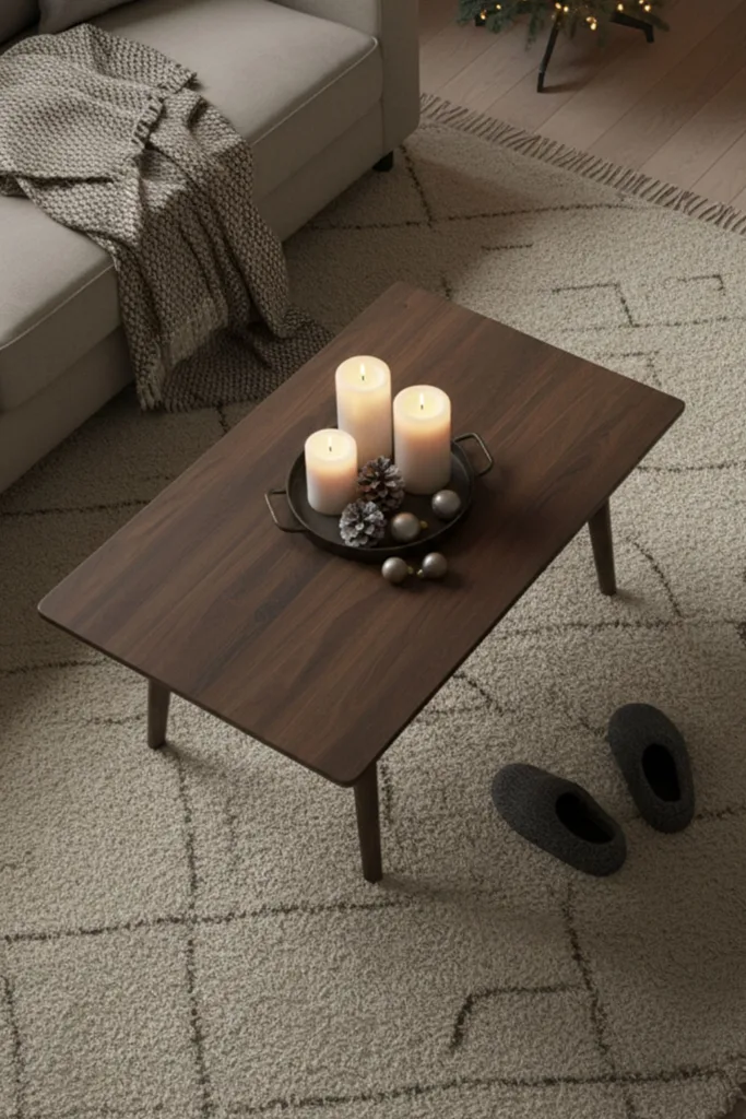 small living room for Christmas