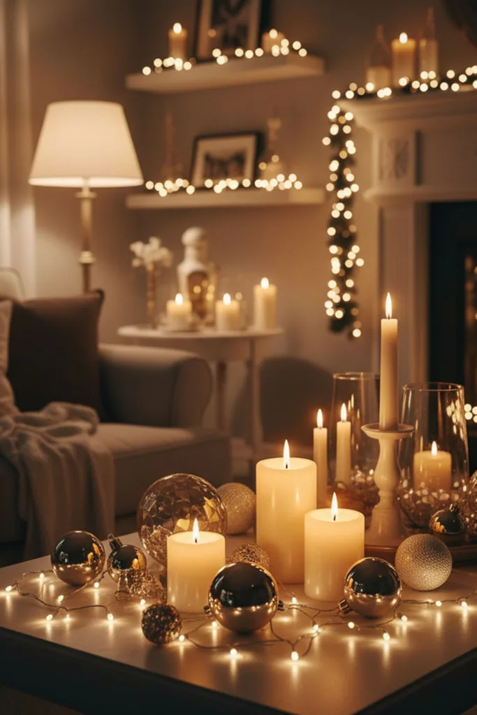 small living room for Christmas