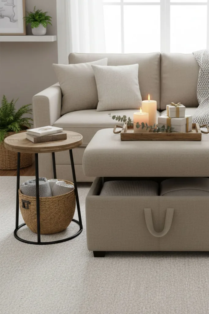 small living room for Christmas