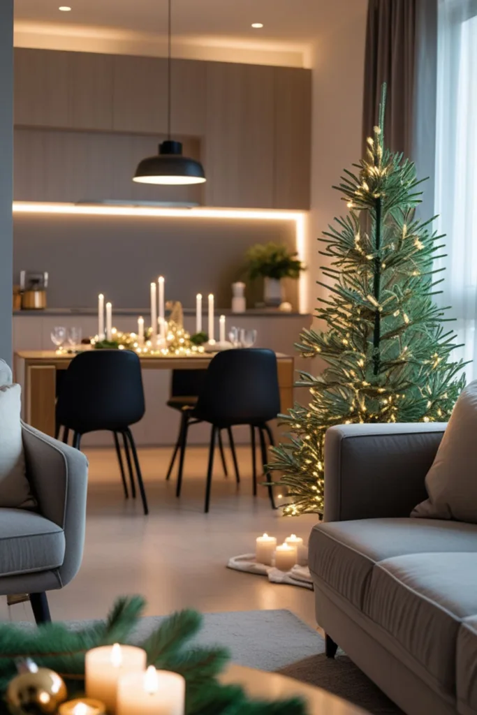 small living room for Christmas