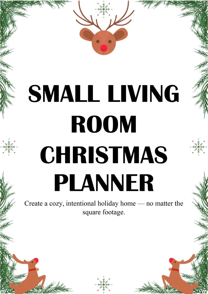 small living room for Christmas