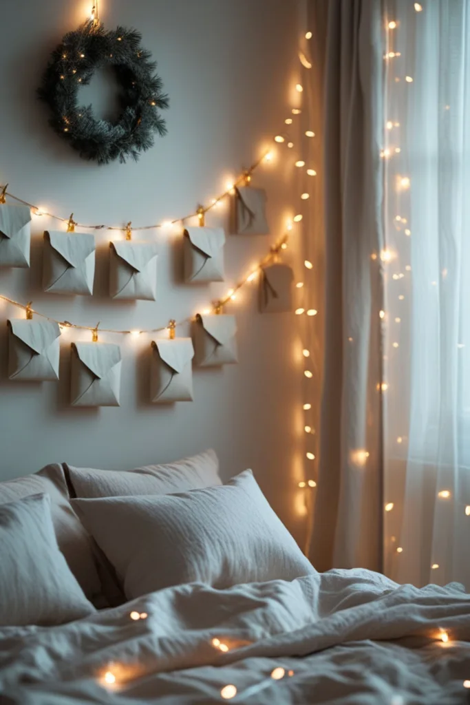 DIY Christmas bedroom