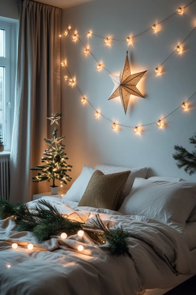 DIY Christmas bedroom