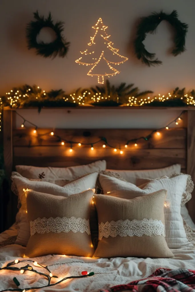 DIY Christmas bedroom
