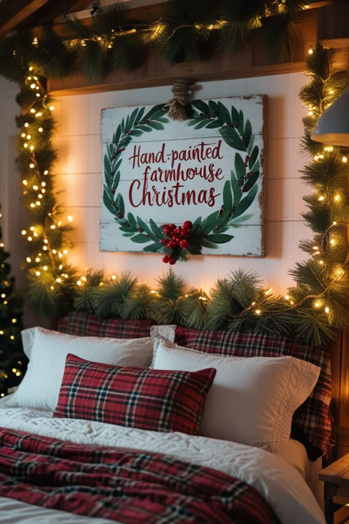 DIY Christmas bedroom