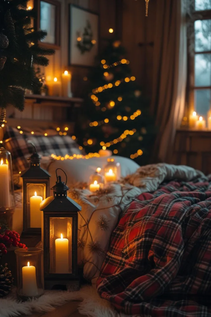 DIY Christmas bedroom