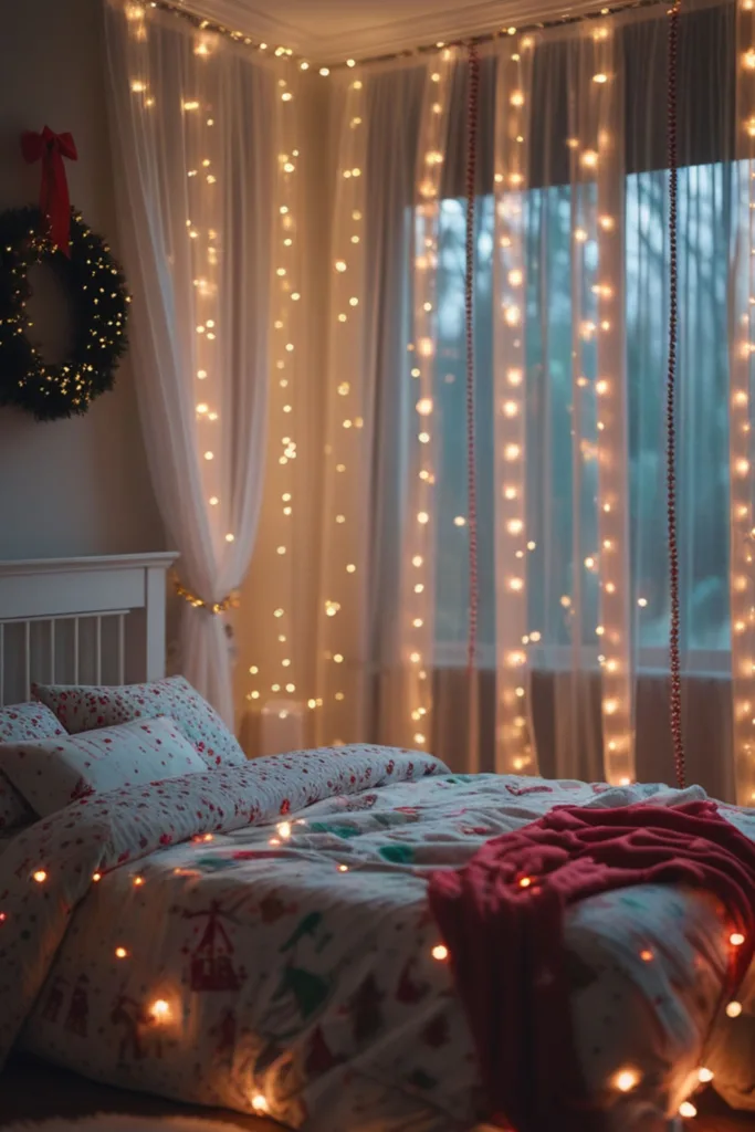 DIY Christmas bedroom