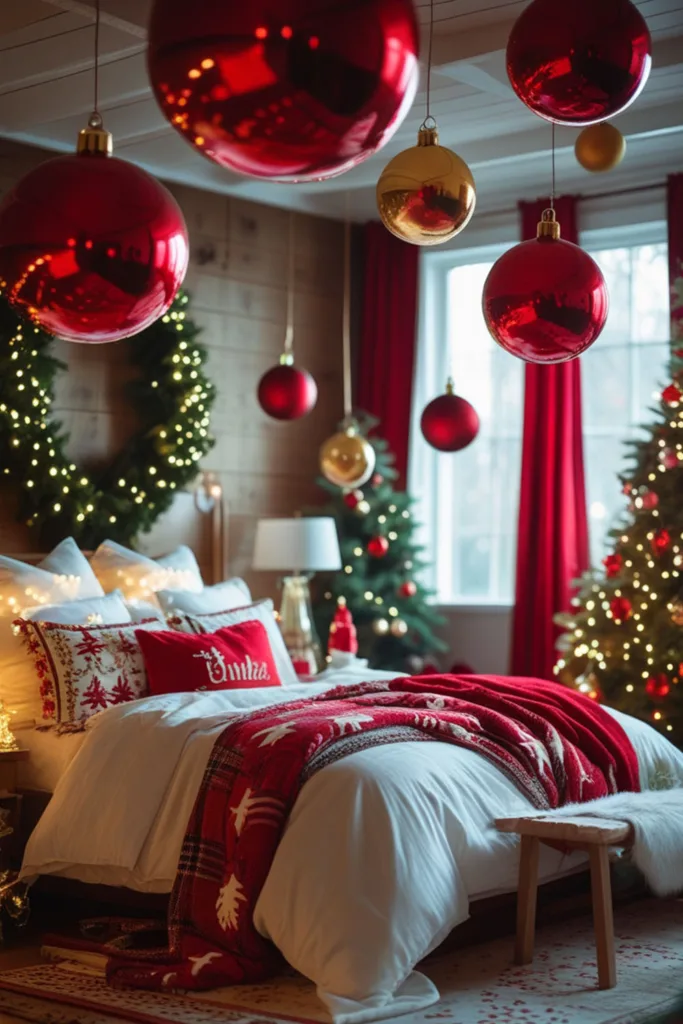 DIY Christmas bedroom