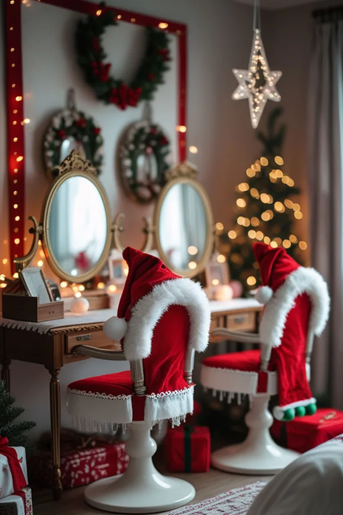 DIY Christmas bedroom