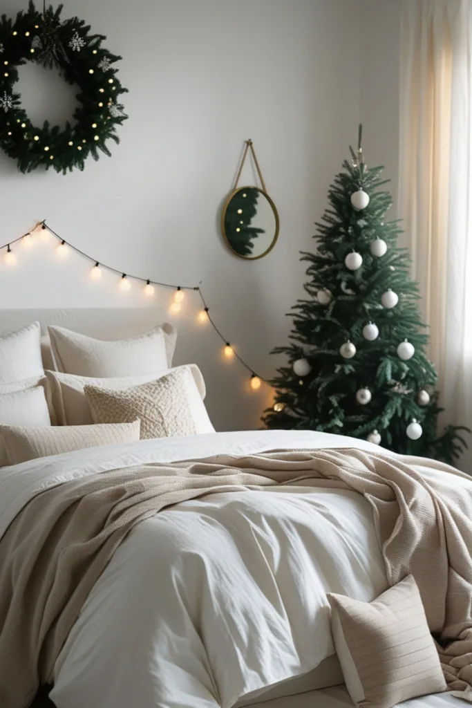 DIY Christmas bedroom