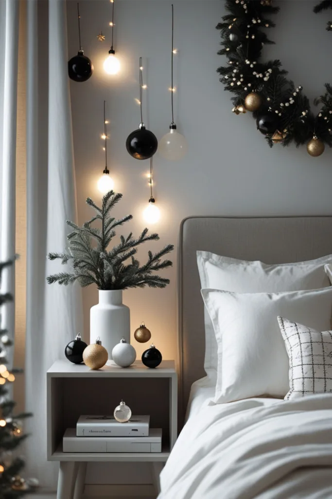 DIY Christmas bedroom