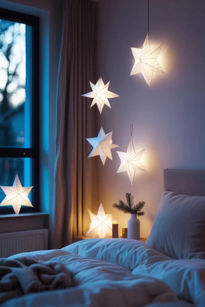 DIY Christmas bedroom