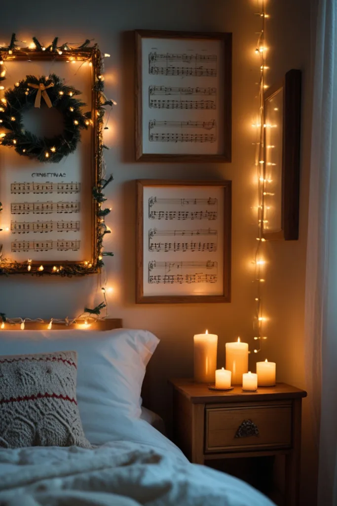 DIY Christmas bedroom