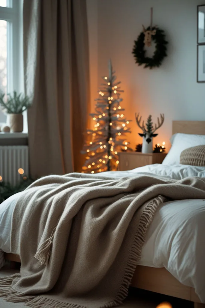 DIY Christmas bedroom