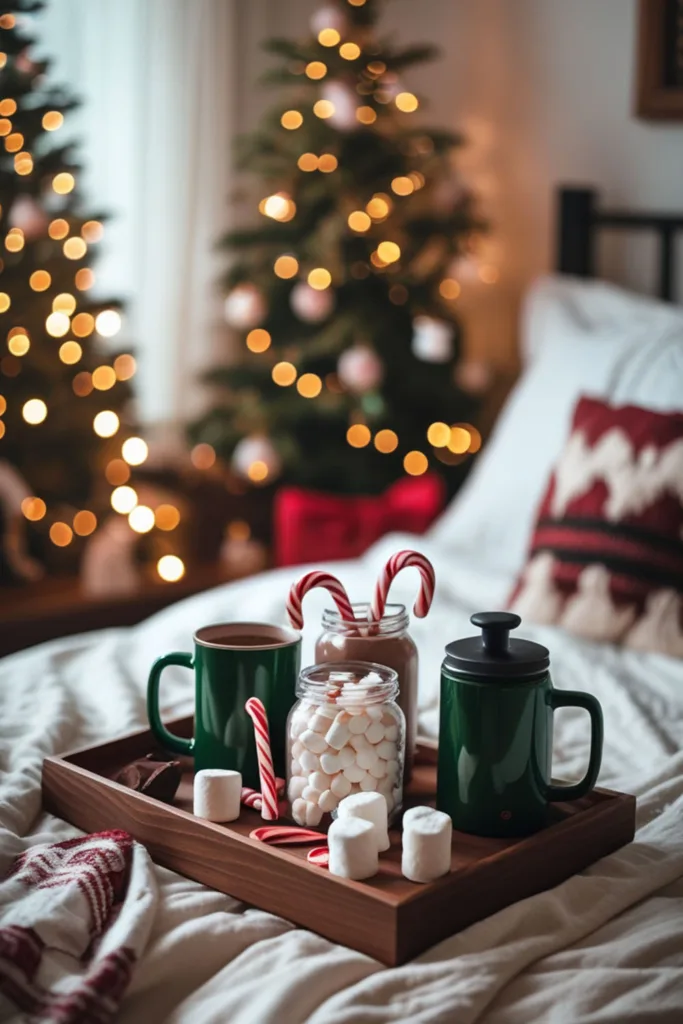 DIY Christmas bedroom
