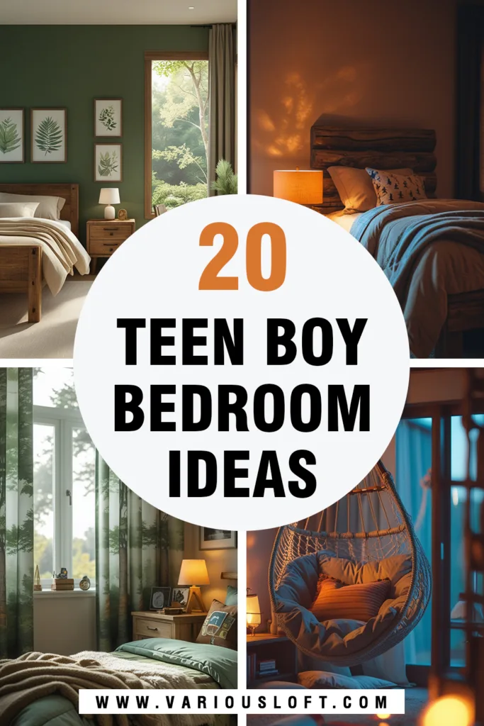teen boy bedroom